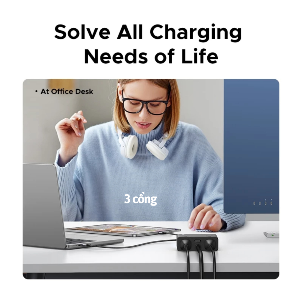 Trạm Sạc Ugreen S6 Magic Cube 20w 30w 65w 2500w 8 in 1 (1C+3A+4AC / 2C+2A+4AC) - Bảo Hành 12 T | BigBuy360 - bigbuy360.vn