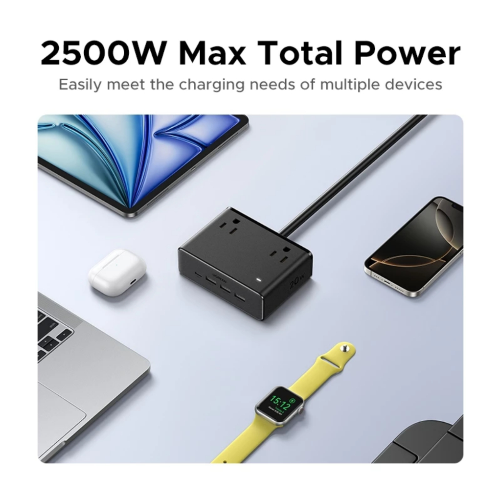 Trạm Sạc Ugreen S6 Magic Cube 20w 30w 65w 2500w 8 in 1 (1C+3A+4AC / 2C+2A+4AC) - Bảo Hành 12 T | BigBuy360 - bigbuy360.vn