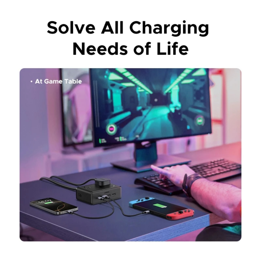 Trạm Sạc Ugreen S6 Magic Cube 20w 30w 65w 2500w 8 in 1 (1C+3A+4AC / 2C+2A+4AC) - Bảo Hành 12 T | BigBuy360 - bigbuy360.vn