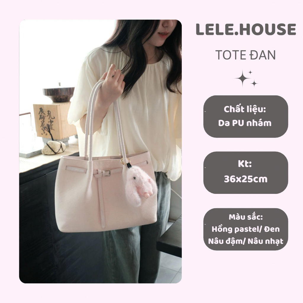 TÚI TOTE CÓ ĐỰNG VỪA LAPTOP chi tiết dây đan chéo, túi basic dễ đeo phù hợp mọi RANDOM