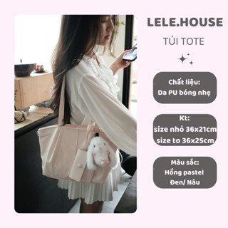 (CÓ KHOÁ KÉO) 1 Túi tote đựng vừa iPad, Laptop, A4 chất da cao cấp