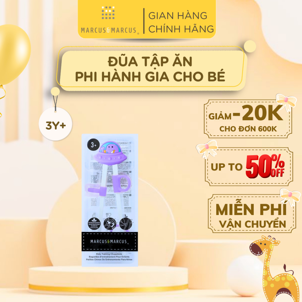 Đũa Tập Ăn Phi Hành Gia Cho Bé Marcus & Marcus, từ 3 tuổi – Willo