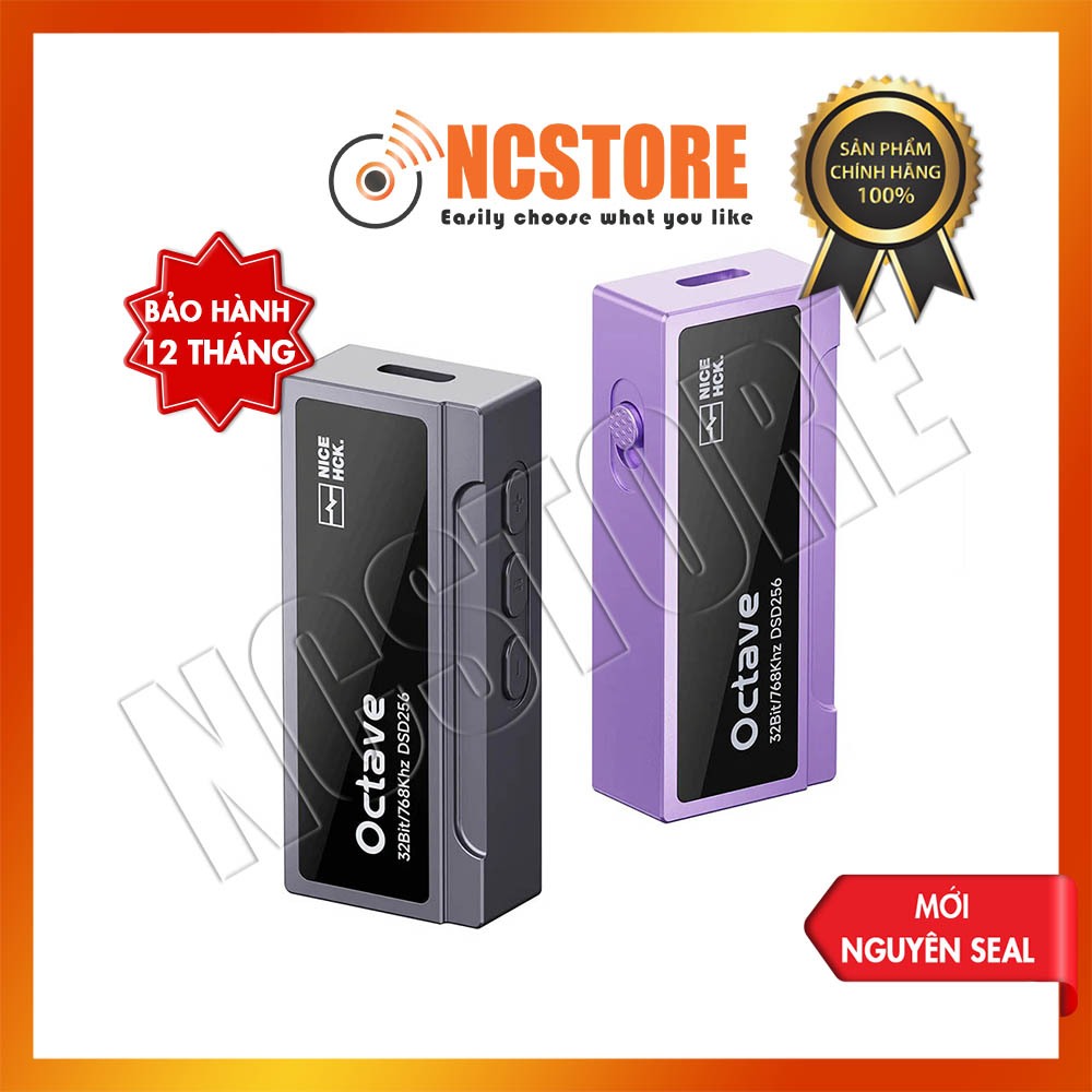 [NC] Portable DAC/AMP NICEHCK OCTAVE | Chip DAC ES9039Q2M + Op-Amp SGM8262*2 | Type C | Cáp chuyển đ