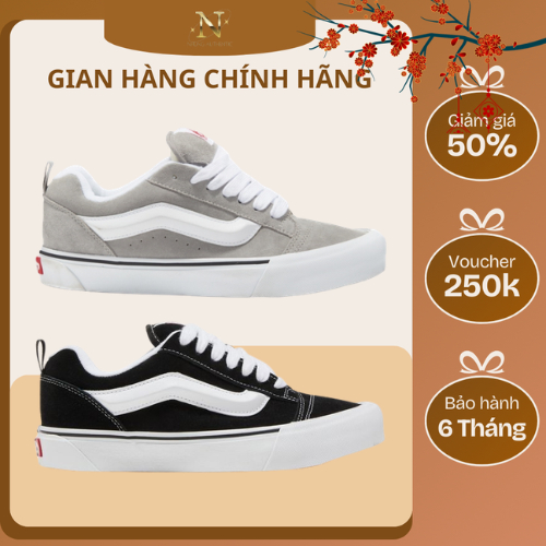 [𝙎𝘼𝙇𝙀 Chính Hãng] Giày Vans Knu Skool AUTHENTIC. Giày Sneaker Vans Knu Basic Nam Nữ. Bao Check