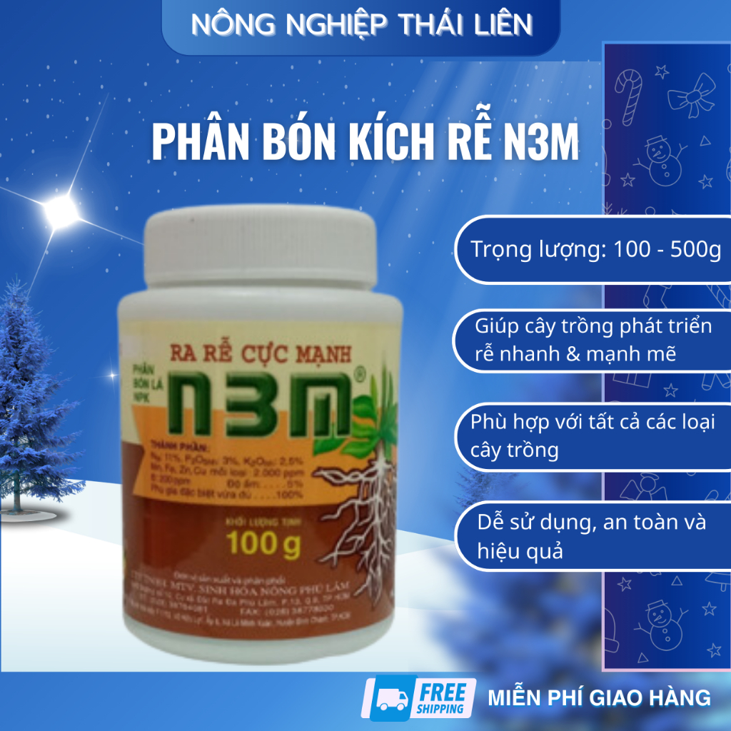 N3M Kích Thích Ra Rễ - Kích Thích Ra Rễ Cực Mạnh - Phân Bón N3M - Phân Kích Rễ - Dễ Sử Dụng