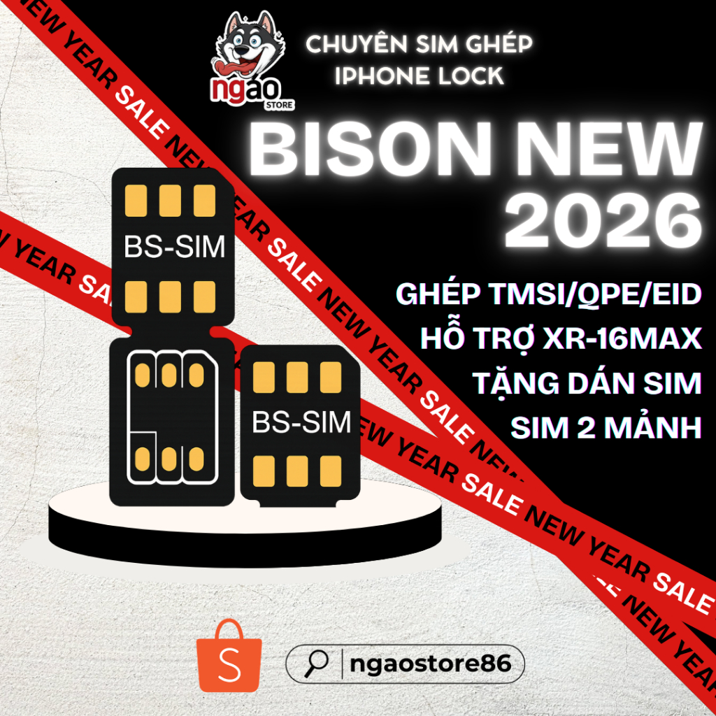 Sim ghép Bison/Heicard chính hãng 2026 – MEP | TMSI | QPE | EID/SED – Hỗ trợ ghép miễn phí