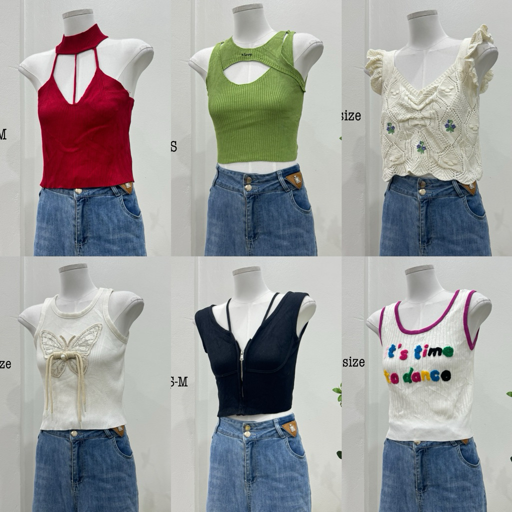 [2HAND] Áo dây kiểu chất mongtogi 2hand