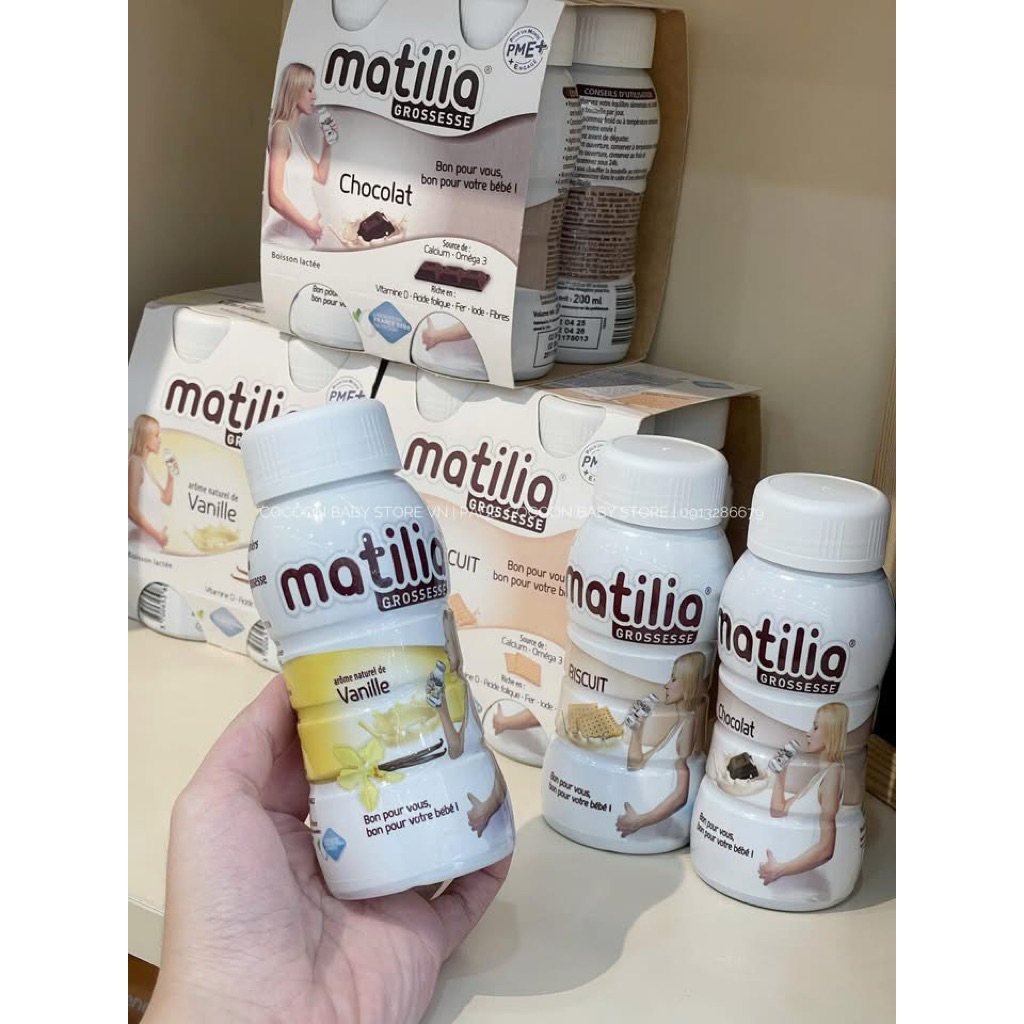 Sữa bầu Matilia vị socola (chai)