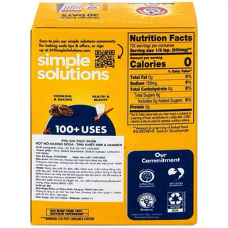 Bột Baking Soda Arm& Hammer hộp 453g