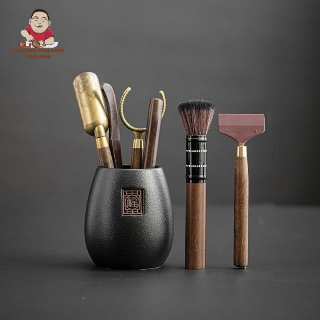 Bộ dụng cụ pha trà 6 món, phụ kiện bàn trà hoàn chỉnh