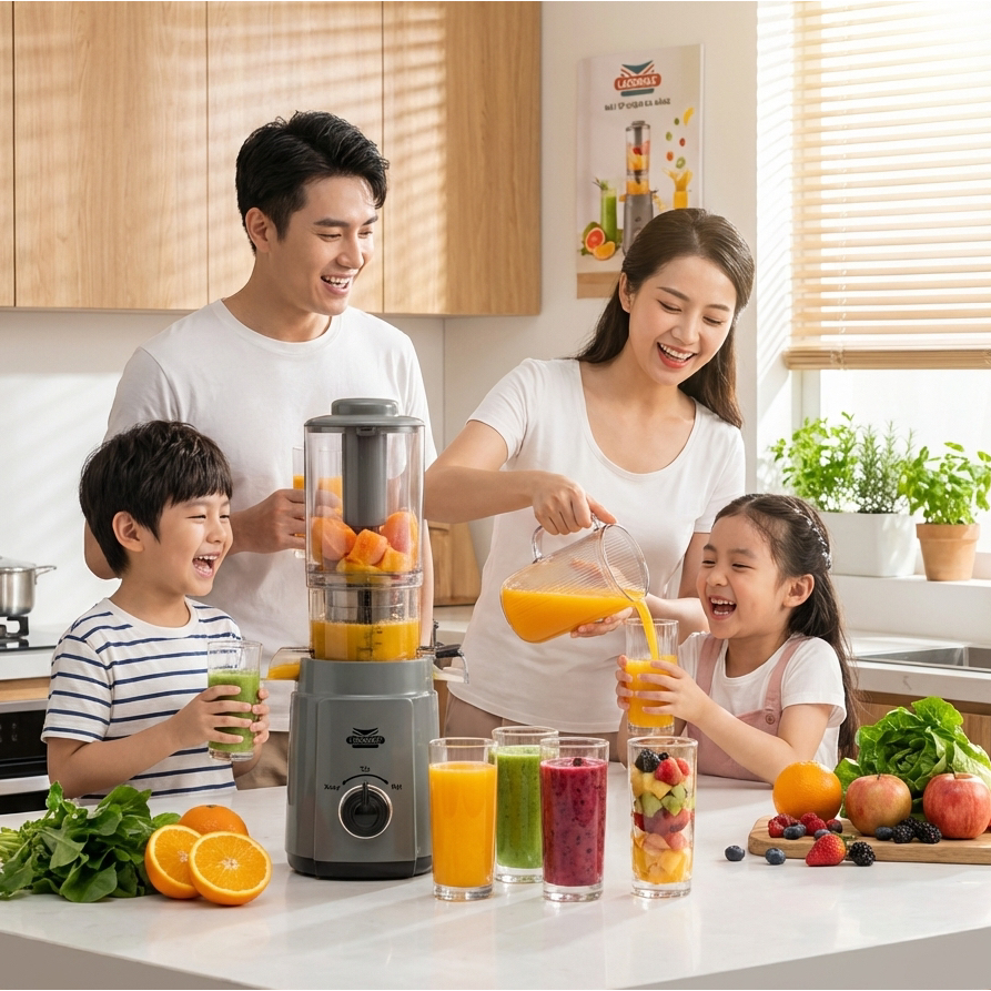 MÁY ÉP CHẬM CAO CẤP LADOMAX Model: HA-962