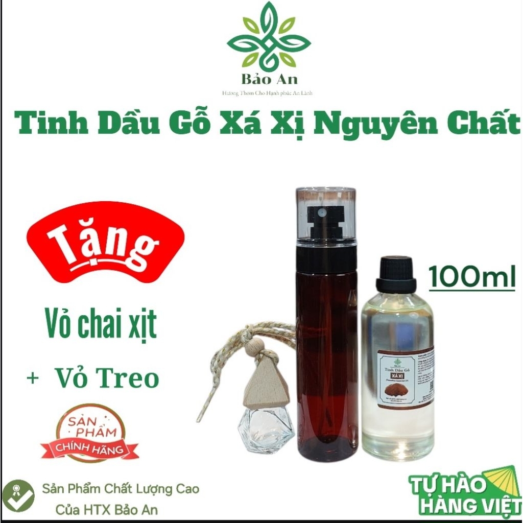 Chai 100ml- Tinh Dầu Gỗ Xá Xị (Gù Hương) nguyên chất - Thơm phòng.Tặng kèm quà.
