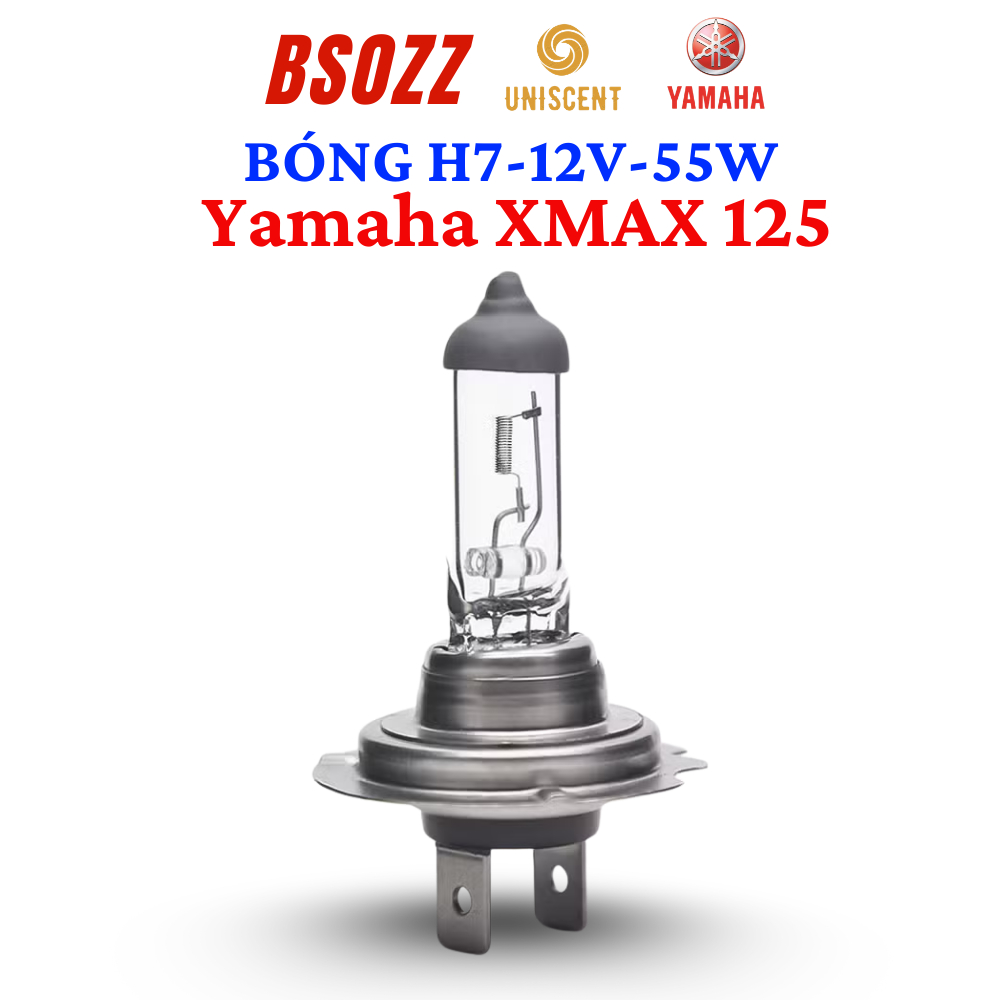 Bóng Đèn Halogen H7/PX26d BSOZZ- Made In Thailand/ H7-12V-55W-100W Cho YAMAHA XMAX 125