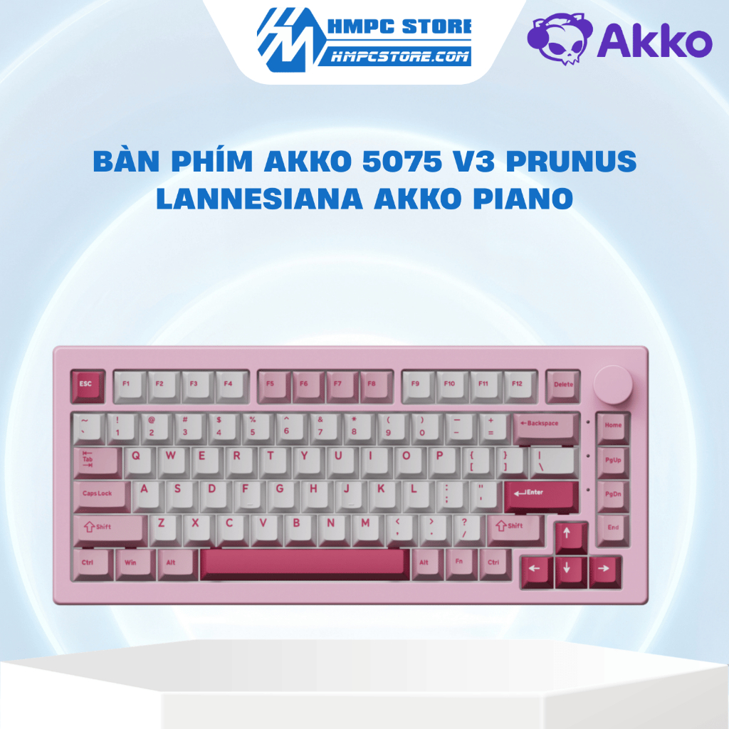 Bàn phím AKKO 5075 V3 Prunus Lannesiana Akko Piano | Bảo hành 12 tháng