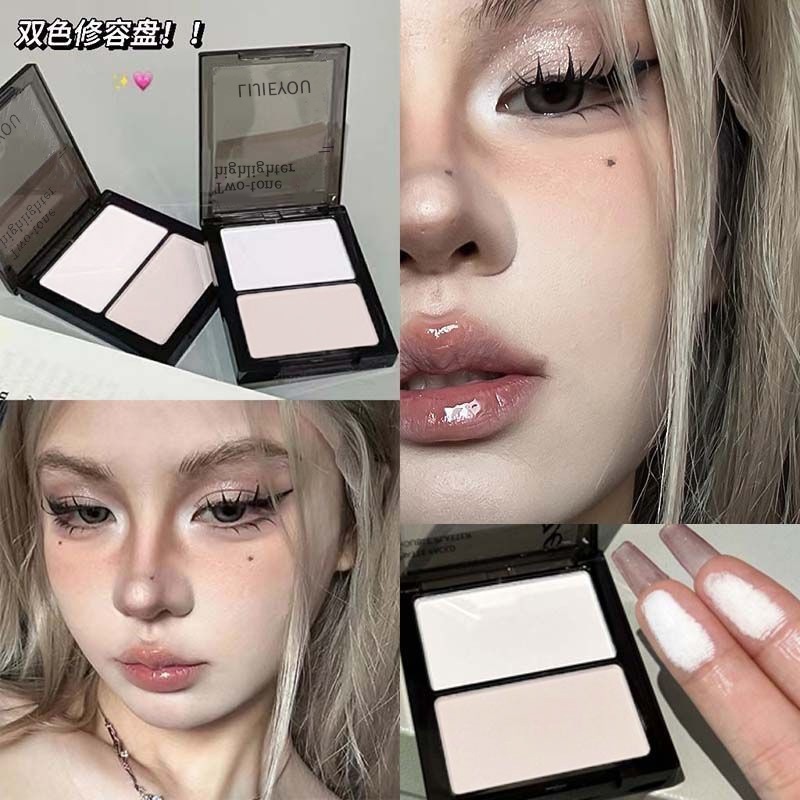 Bảng phấn bắt sáng highlight LIJIEYOU và tạo khối hai màu, phấn highlight lì làm sáng vùng khóe mắt | BigBuy360 - bigbuy360.vn
