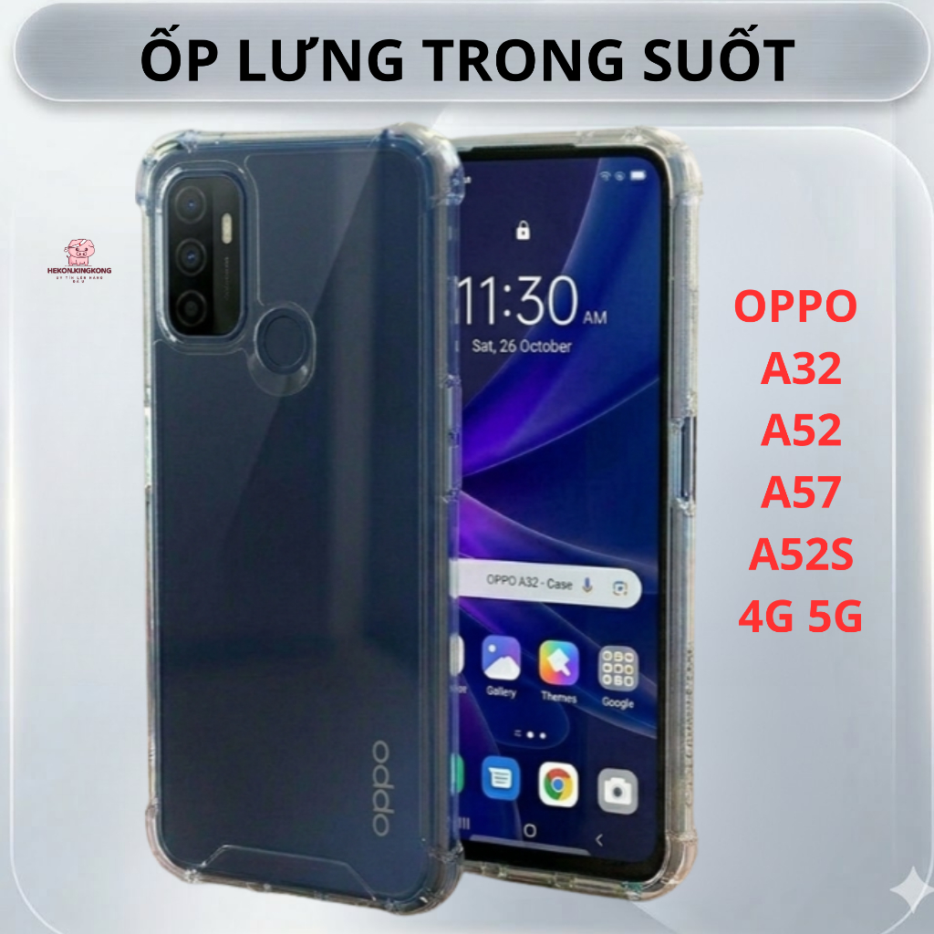 ỐP LƯNG CHỐNG SỐC  SAMSUNG A32 4G/5G - A72 - A52/ A52S 5G| TPU MỀM Dẻo - HEKON