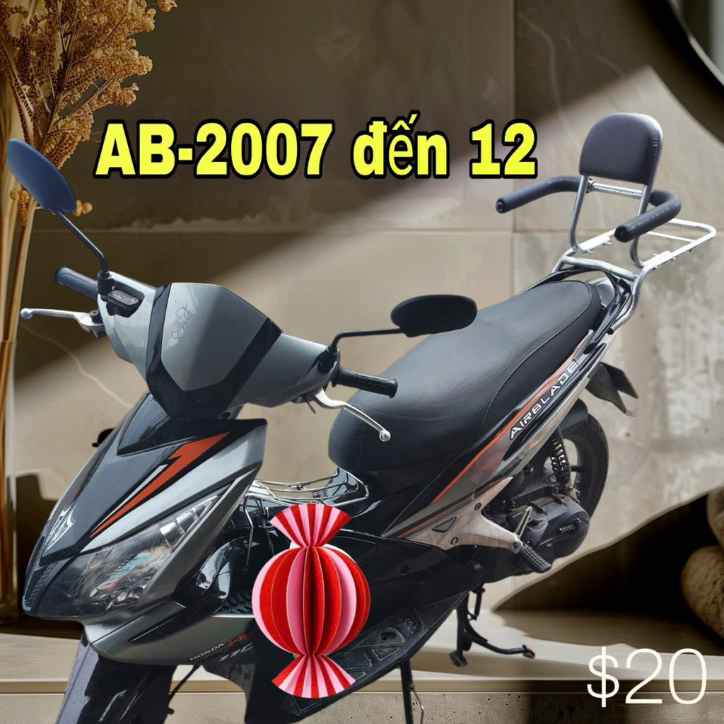 có tặng xốp tay baga phượt  AB 2007 đến 2012 110 sử dụng chung có tặng xốp tay
