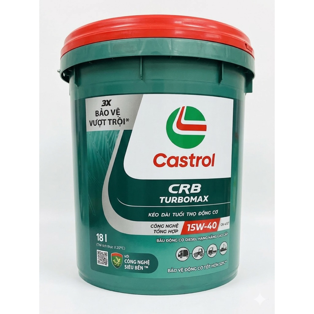 Dầu Nhớt Castrol Turbomax CI4/ CK4-E9xô 18L & can 5L