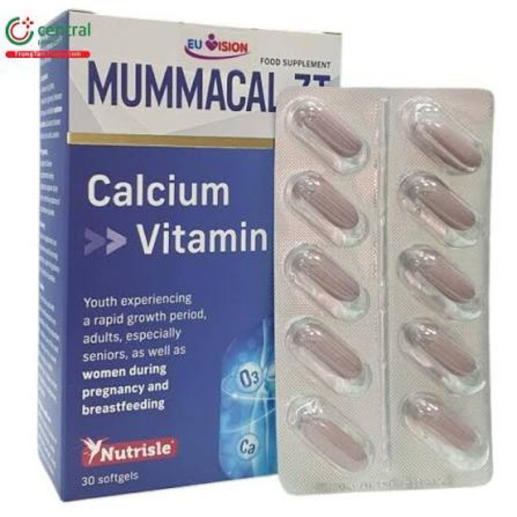 Mummacal-ZT cung cấp canxi và vitamin D3, hỗ trợ quá trình hấp thu canxi hiệu quả hơn, giúp xương th