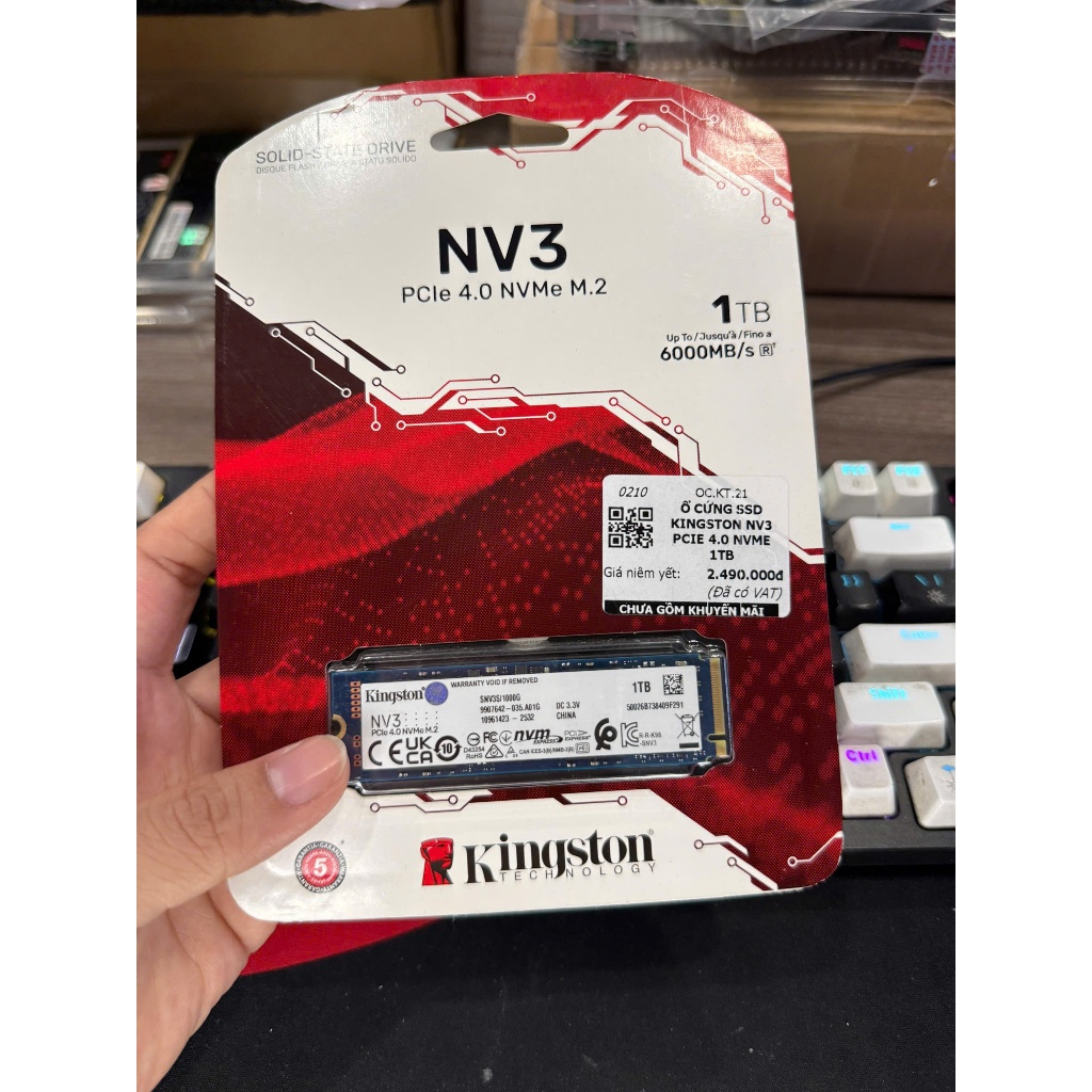 Ổ Cứng SSD NVMe Kingston 1T NV2 | NV3 Gen4 x4 2280