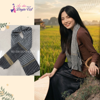 Khăn Rằn Nam Bộ Cotton Đủ Màu | Khăn Choàng Đi Phượt, Du Lịch, Thời Trang Truyền Thống.