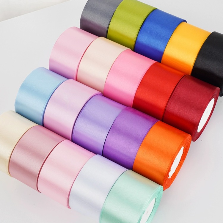 Ruy băng lụa 4cm cuộn dài 22m dùng trang trí, gói quà, đan túi