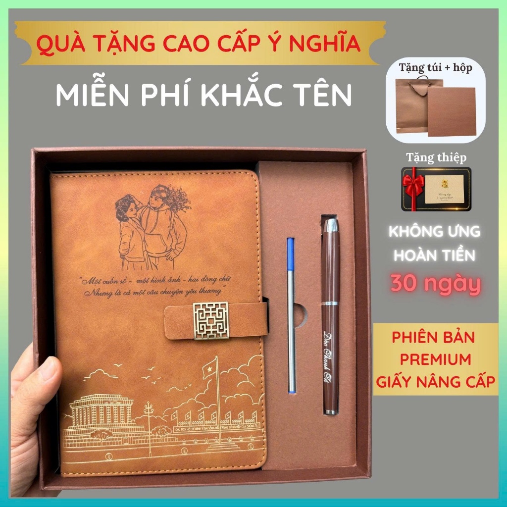 Quà Tặng Ý Nghĩa Sổ Bút Khắc Tên MIỄN PHÍ Thầy Cô giáo TẶNG Thiệp ghi lời chúc