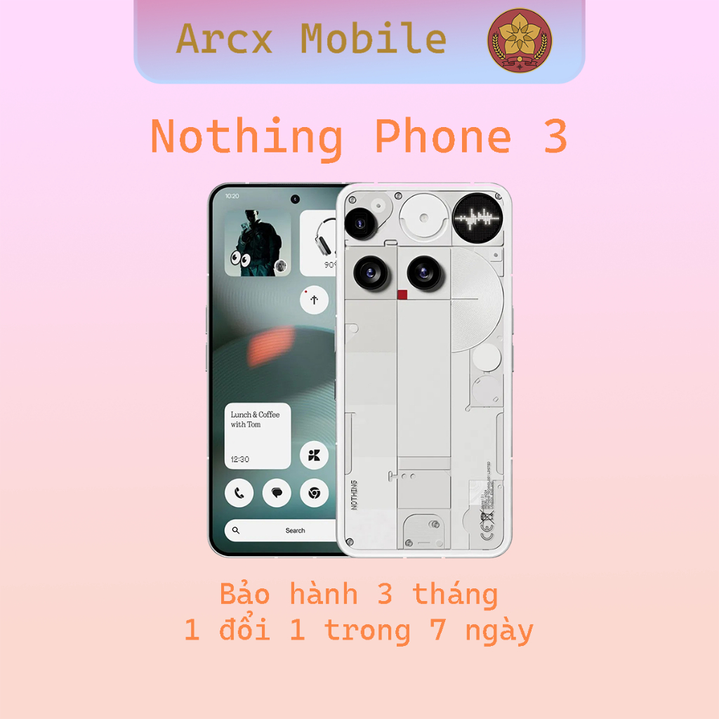 Điện Thoại Nothing Phone 3 (12/256) - 2 Sim, Pin Silicon Carbon, Snapdragon 8s Gen 4