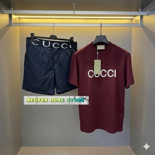 Bộ Đồ Cộc Boy Phố Đỏ Đô Chữ THêu Nổi Cao cấp Siêu Phẩm Hot,Set Bộ Cộc Nam chất vải Cotton Nam Dày dặn co giãn 4 chiều