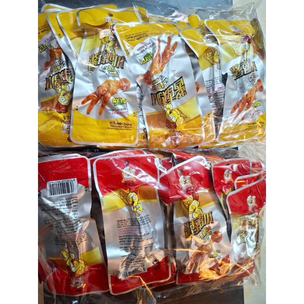 Combo 30 chân gà cay Tứ Xuyên  - bịch 30 chân gà