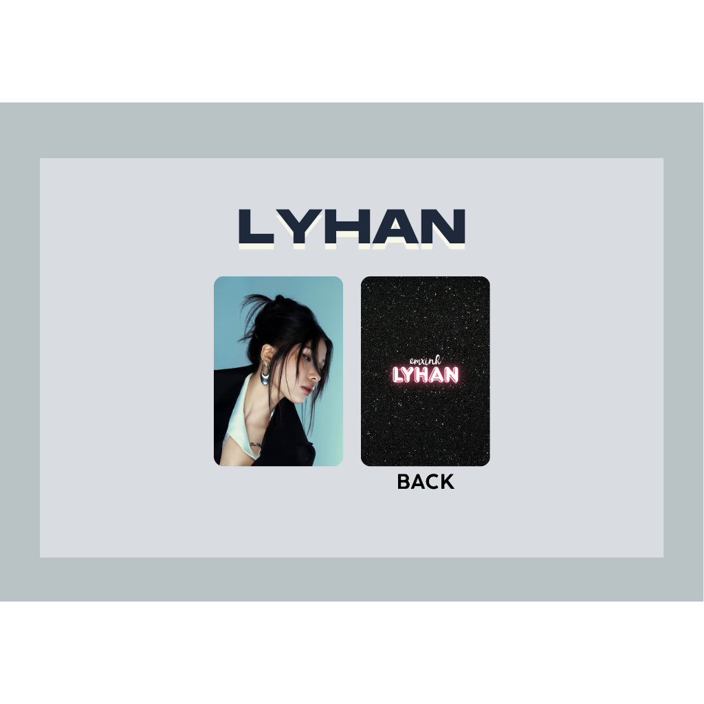 Set card bo góc Em xinh Lyhan / LYHAN - Em xinh say Hi