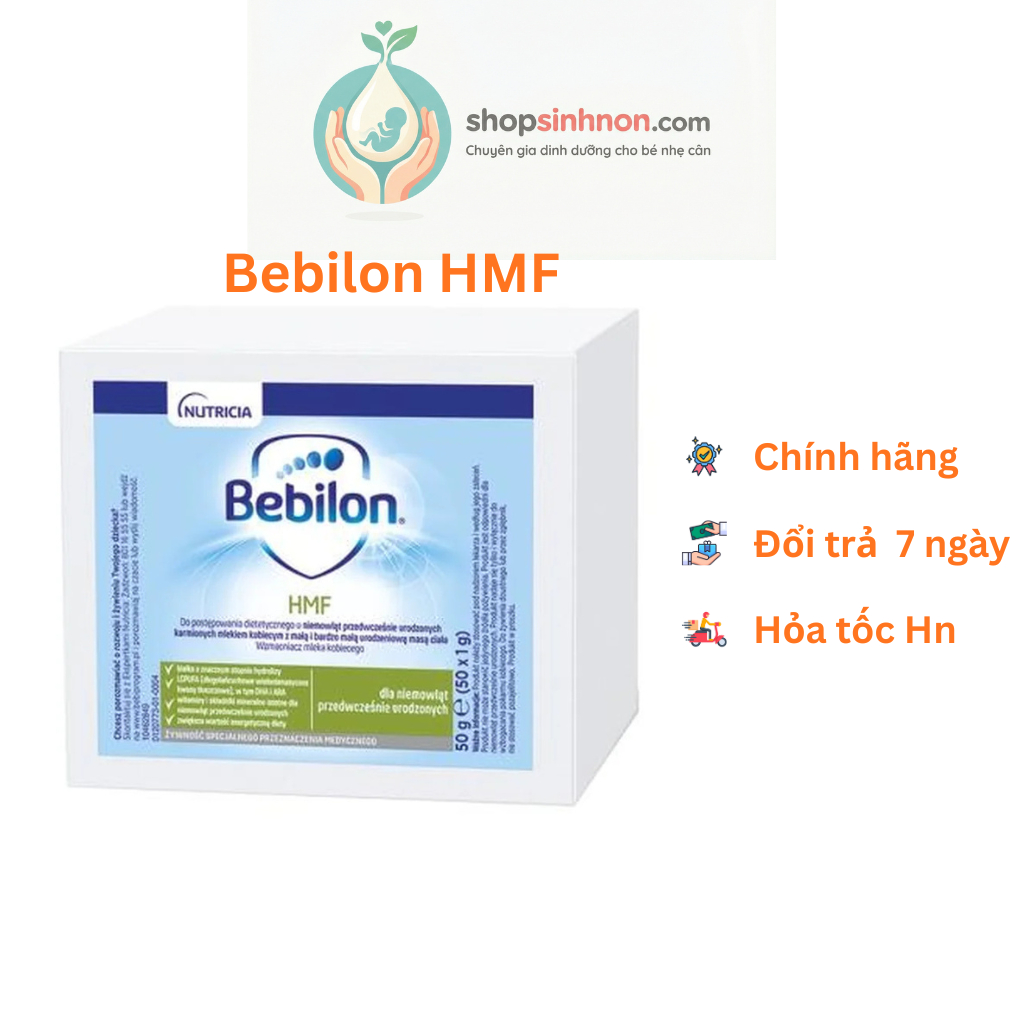 Bebilon HMF sữa cho trẻ sinh non, thiếu tháng, nhẹ cân, suy dinh dưỡng