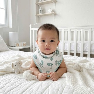 Yếm sơ sinh 100% cotton nút bấm cho bé