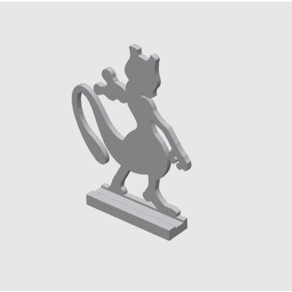 Giá đỡ thẻ TCG phiên bản Mewtwo in 3D - Mewtwo Toploader Stand