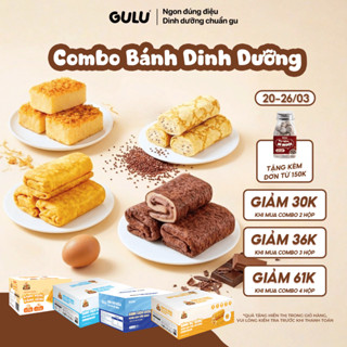 [Tổng Hợp] Bánh Dinh Dưỡng Cuộn Chà Bông GULU FOODS (Bánh Da Trứng, Bánh Diêm Mạch, Bánh Choco, Bánh Ruốc)