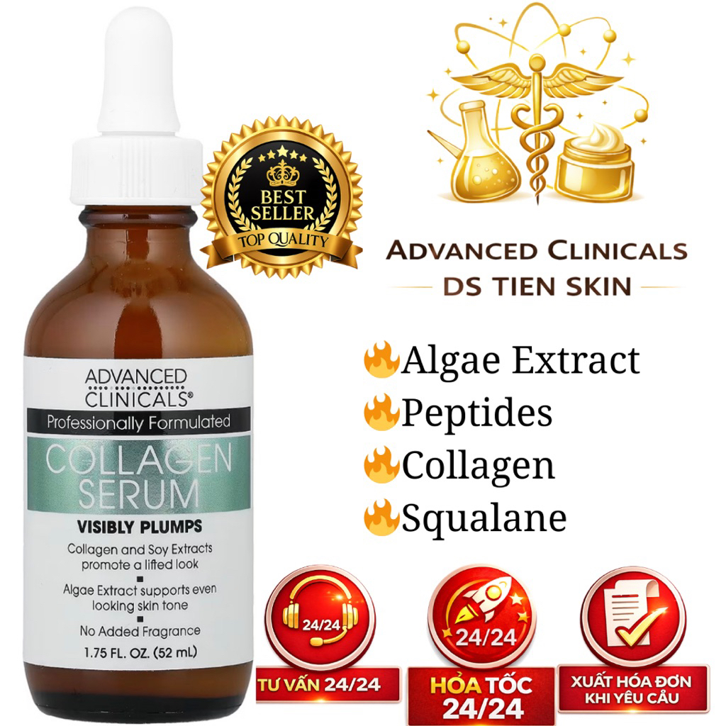 Collagen Face Serum 52ml Advanced Clinicals