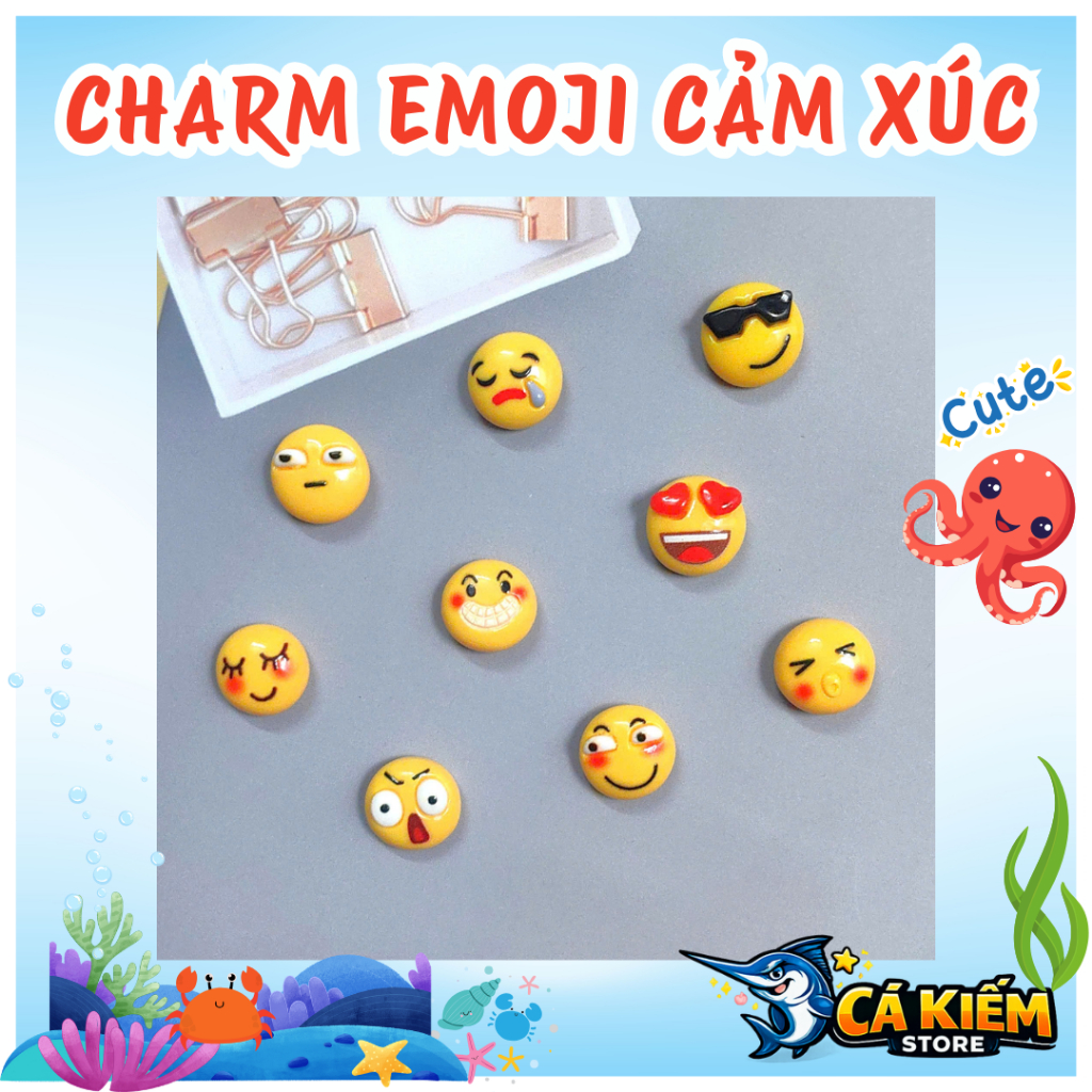 [CHARM EMOJI ] Set charm cảm xúc đa sắc thái biểu cảm emoji dễ thương cute