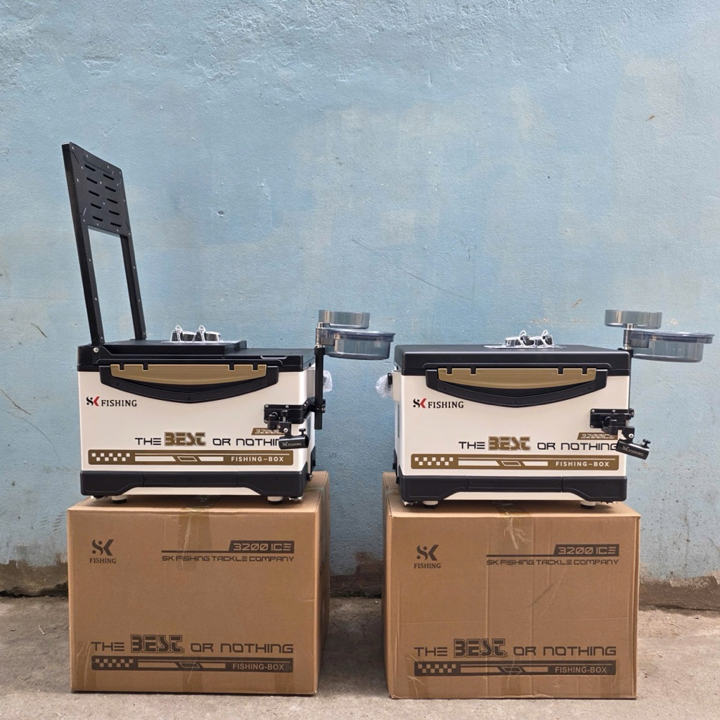 Thùng câu đài BEST - SK FISHING  bộ phụ kiện thế hệ mới (2 Pat gác cần mở rộng)giá rẻ
