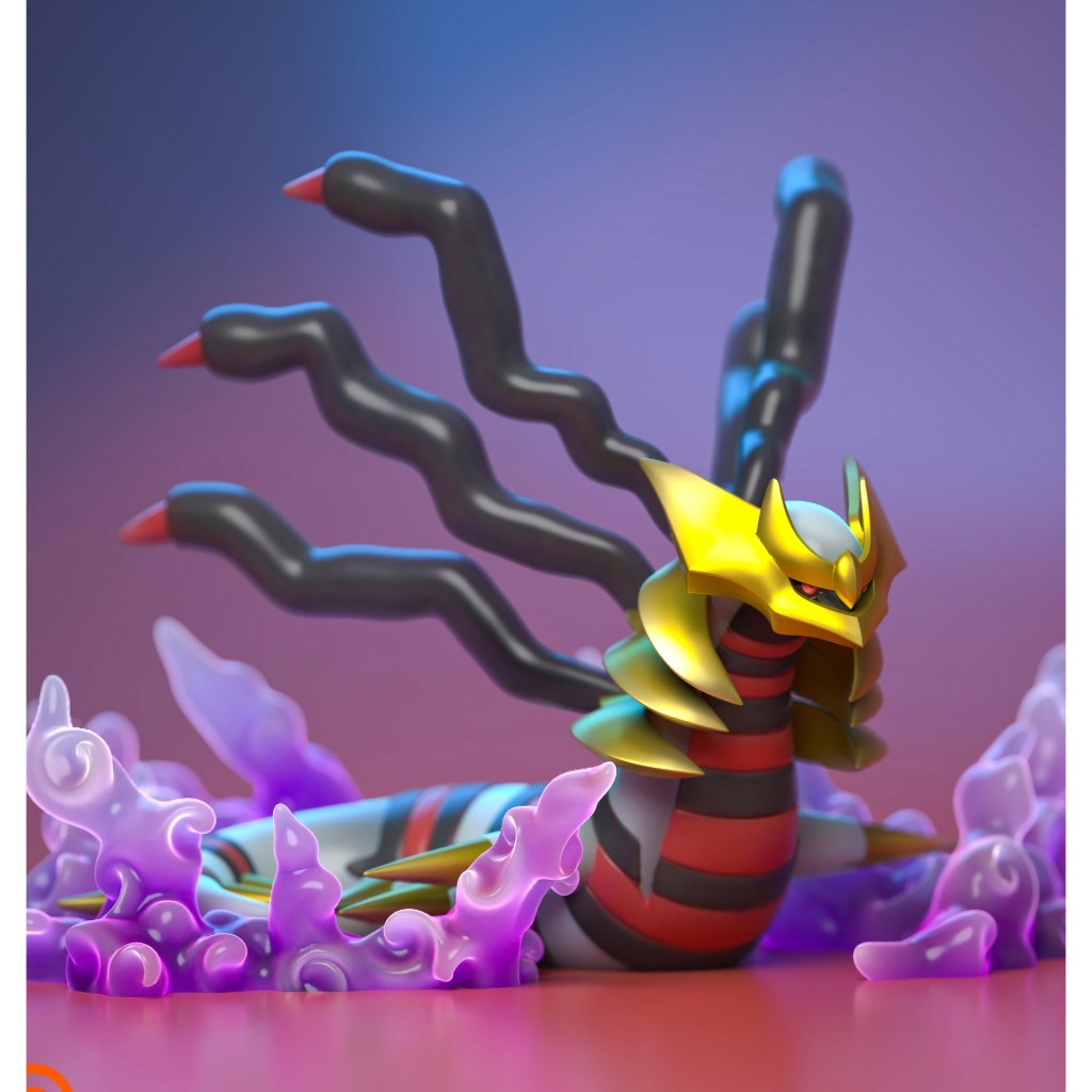 Mô hình Pokemon Giratina Origin làm từ resin cao cấp,chi tiết sắc nét – Dễ Sơn,Decor Bàn Làm Việc , 