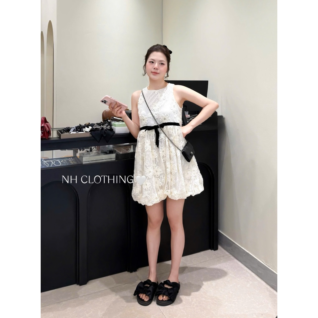 (NH CLOTHING)Váy suông Quynhanhhouse Váy ren babydoll M11637 sm