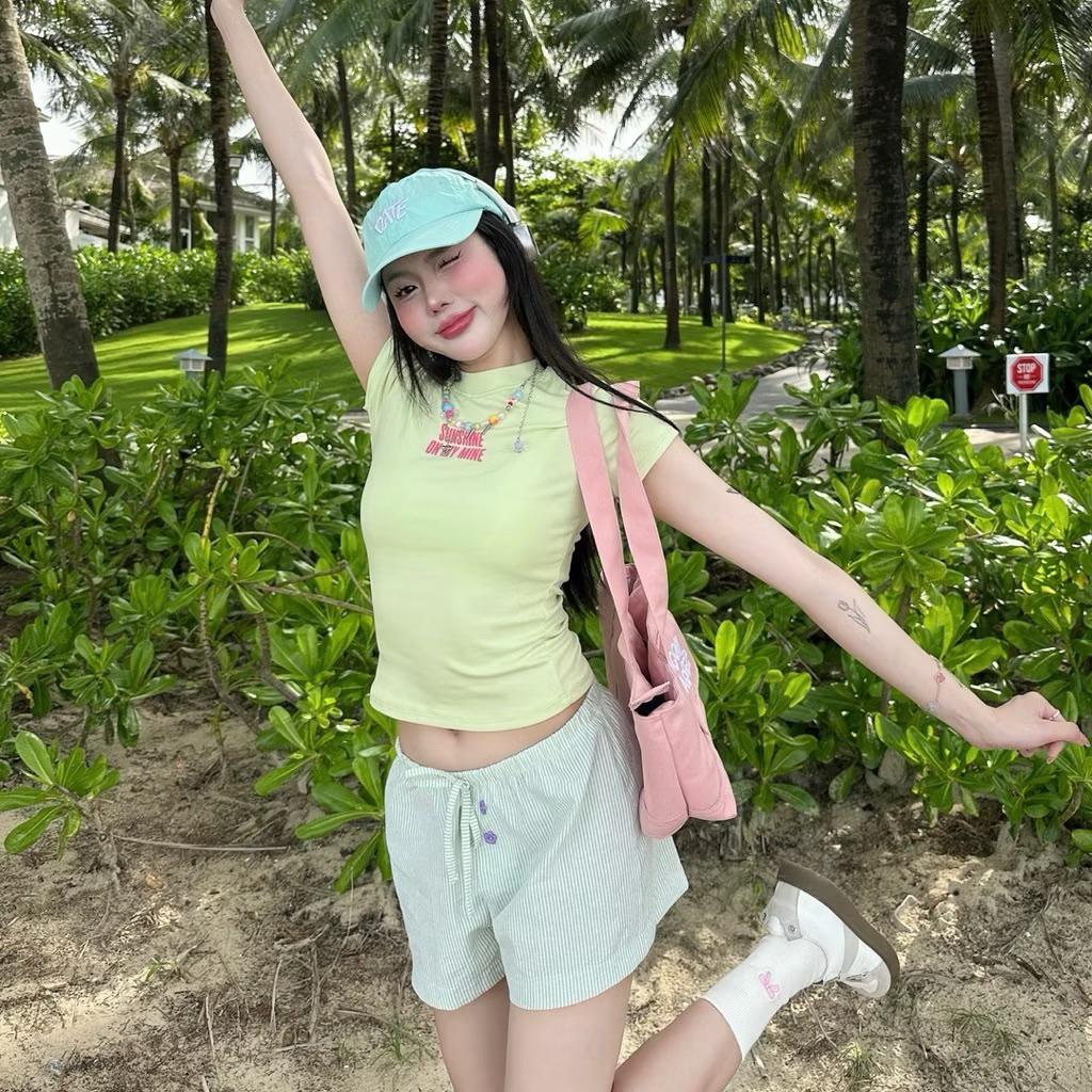 Áo Thun BabyTee Form Ôm Body Cho Nữ Năng Động, Thoáng Mát | BigBuy360 - bigbuy360.vn