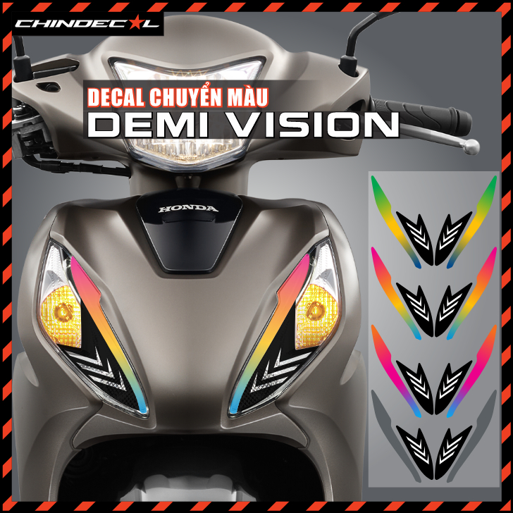 Decal dán chuyển màu DEMI VISION  [ 2021 -> 2026 ] nhiều lựa chọn | Chống nước | 915001