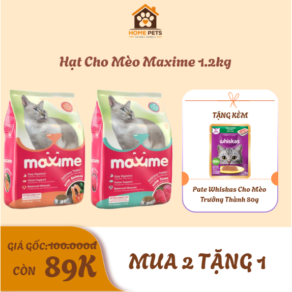 Hạt Cho Mèo Maxime (1,2 kg)