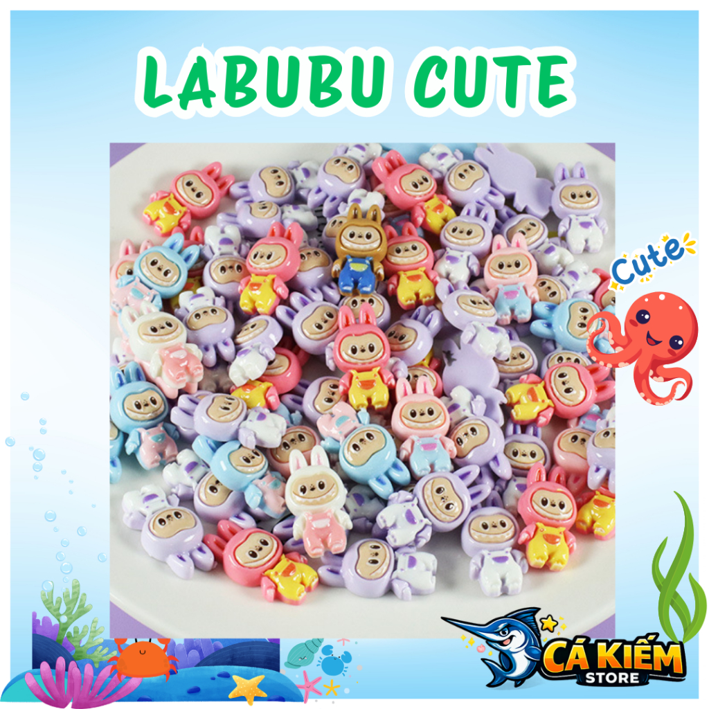 [CHARM LABUBU] Set Charm Labubu Cute Kawaii Mini Pastel – Charm Thỏ Labubu Dễ Thương Ngộ Nghĩnh Tran