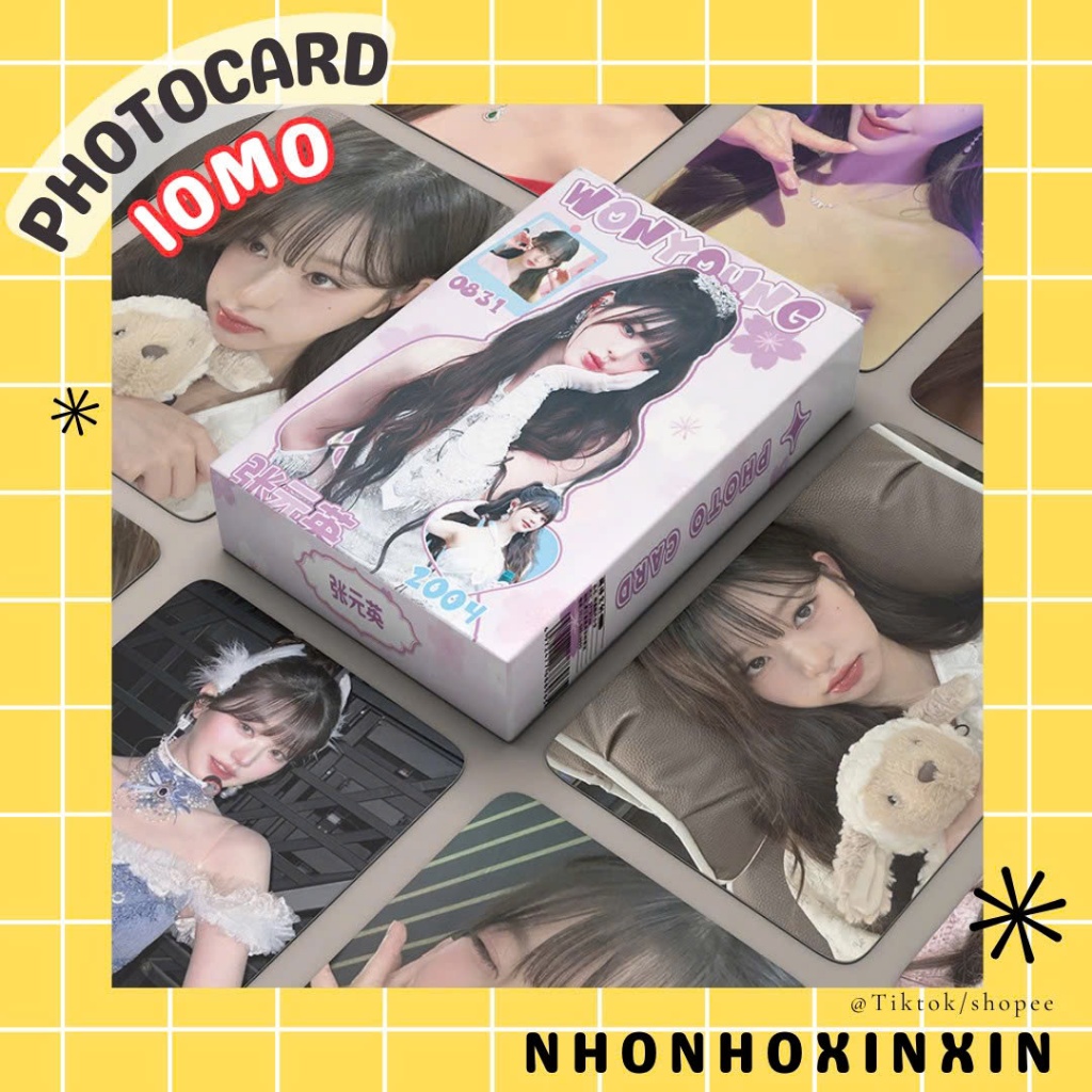 50 hình ảnh IVE- WONYOUNG - GAEUL - REI hologram lấp lánh Photocards LOMO Card KPOP
