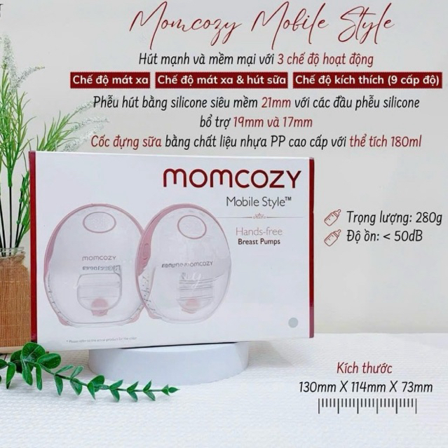 Máy hút sữa Momcozy M6 CHÍNH HÃNG ( máy đôi )