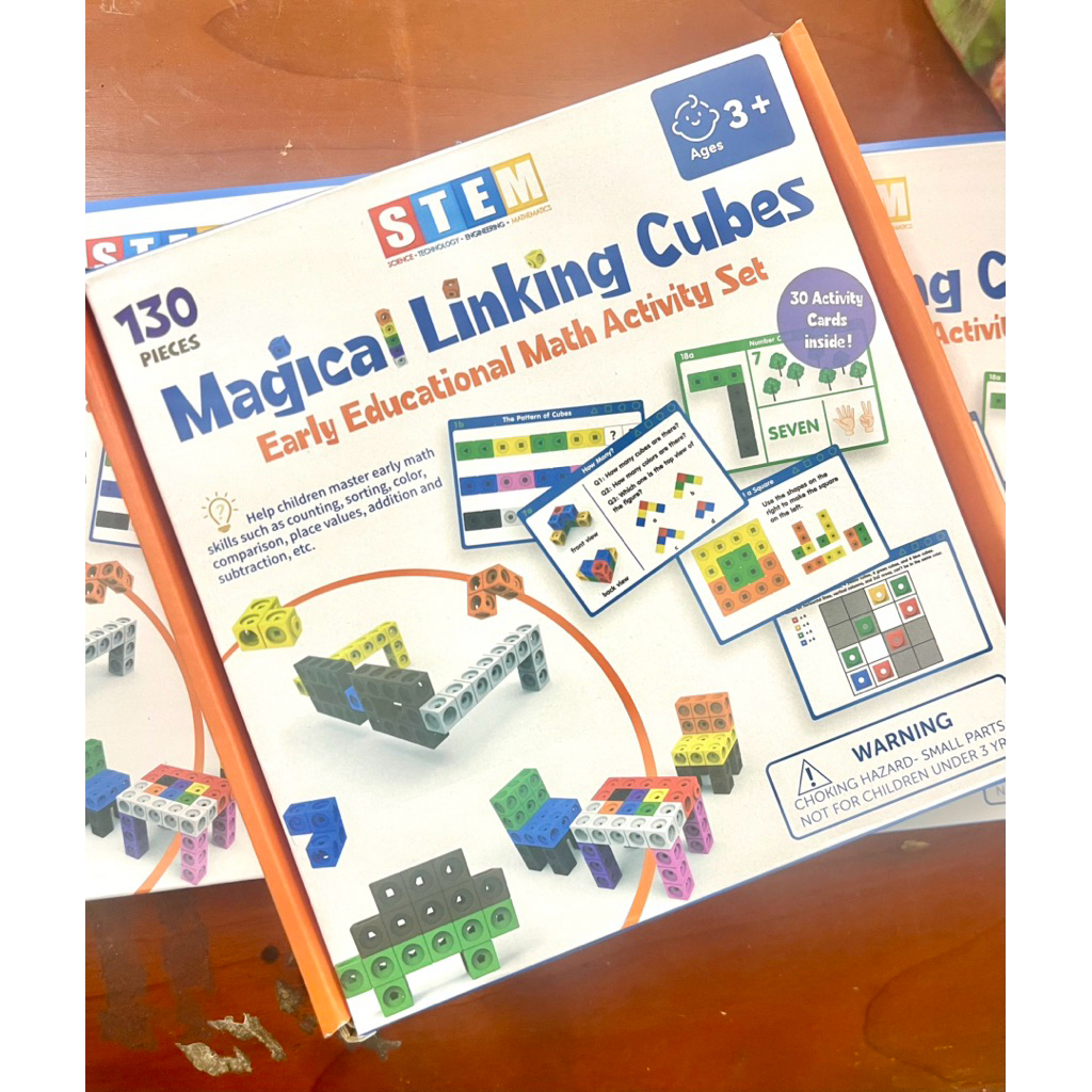 Bộ học liệu Toán _ Magical Linking Cube _ Numberblock _ 130 khối lập phương cho bé