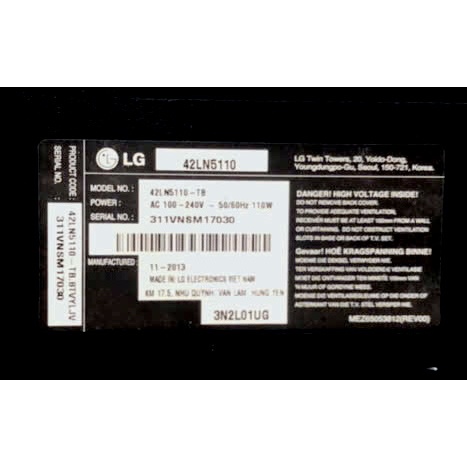 LED tvLG 42LN5110 42LN5200 42LN5400 42LA6200 42LA620Z 42LN6150 42LN5100 42LN519C LG42LN5450 42LN5180