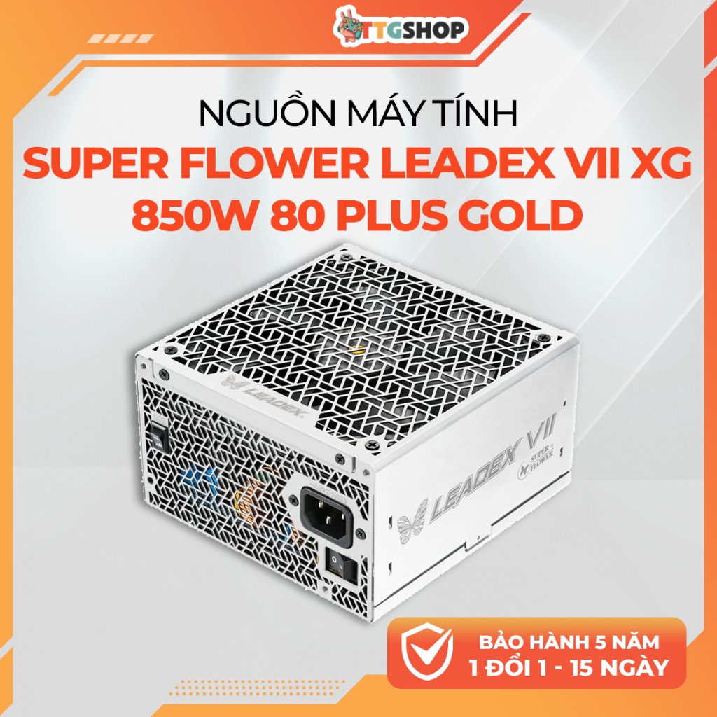 Nguồn Máy Tính Super Flower Leadex VII XG 850W 80 Plus Gold ATX 3.1 White | Full Modular | SF-850F14