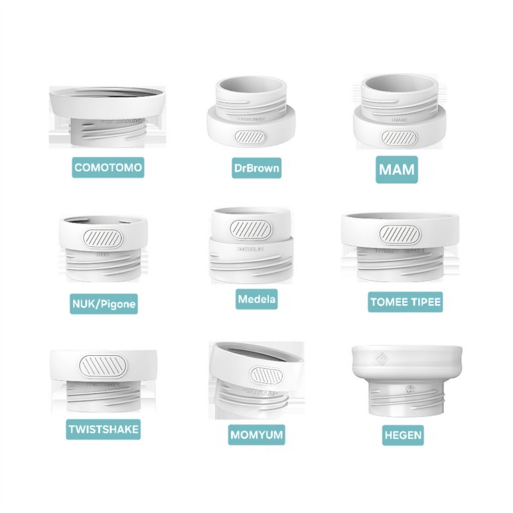 Cổ chuyển đổi bình Hegen, Momyum, Pegeon.. cho máy hâm cổ 5cm jiffi, topgia,..